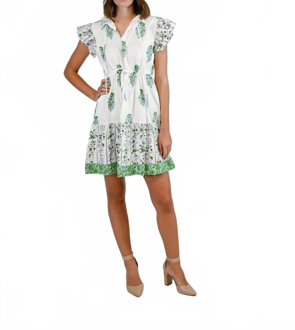 NEW CLARA THE LABEL delilah hibiscus dress in multi